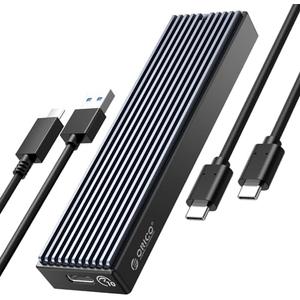 ORICO M.2 NVMe SSD Enclosure, USB 3.1 Gen 2 (10 Gbps) PCIe External Adapter NVMe Case for 2230/2242/2260/2280 M.2 SSD up to 8TB, UASP Supported - M2PV