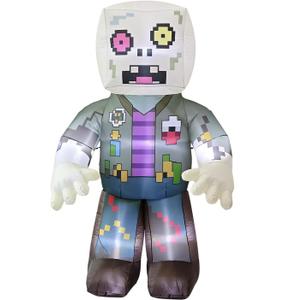 Enderman Costume, Inflatable Minecraft Costumes for Kids, Child Size Fan 
LANGXUN 8ft Pixel Zombie 2025 Halloween Inflatable Decoration - Giant Blow-Up Outdoor Indoor Cute Skeleton Ghost Yard Decor with LED Lights for Lawn, Garden, Patio Party Display