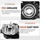 Front Left Steering Knuckle & Wheel Bearing Hub Assembly for Ford Fusion 2006-2012, Mercury Milan 2006-2011, Lincoln MKZ 2007-2012, Zephyr 2006, 698-409 698409, Driver Side