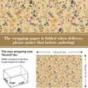 12 Sheets Spring Floral Kraft Wrapping Paper -Not Roll- Watercolor Wild Flower Gift Wrap Paper Folded Flat for Baby Shower Birthday Party DIY Crafts, 19.7 x 27.6 Inch