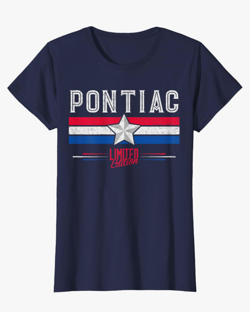 Pontiac T-Shirt Retro Vintage Shirt Gift Women Men Kids T-Shirt,M