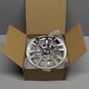 Golf Cart SS Wheel Covers Hub Caps, Golf Cart 8 Inch Snap-on Wheels for Club Car, EZGO, Yamaha, Set of 4 (silver)