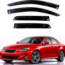 KPY Rain Guards Fit for 2006-2013 Lexus IS250 IS350, Out-Channel Window Visors Vent Wind Deflectors 4PC, Car Accessories for 06-13 Lexus is Series