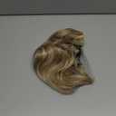 KooKaStyle Invisible Wire Hair Extensions with Transparent Wire Headband Adjustable Size 4 Secure Clips Long Wavy Hairpiece for Women(Beige Blonde mix Lvory Blonde Highlights16inch)