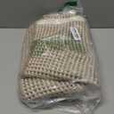 MIULEE Set of 2 Waffle Bathroom Rugs, Boho Bath Rugs Non Slip Washable, Super Absorbent Bath Mats, Ultra Soft Rubber Backed Shower Mats for Bathroom Floor, Tub, Brown & White, 18x30 Inch