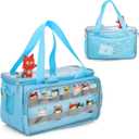 Carrying Case for Toniebox, Tonie Characters Figures, Toniebox Starter Set Headphones Charging Station Bag (Blue)