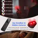 Hidden Camera Detectors, Anti Spy Bug Camera Finder & GPS Tracker Detector, Anti-Theft Alarm, 6-Level Sensitivity, 168H Battery, Privacy Pen Hidden Device Detector for Travel, Hotel, Home, Car, Office
