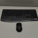 Wireless Keyboard and Mouse Combo,Silent Soft Touch Quiet Keyboard Less Noise 90%,Ergonomic with Wrist Rest,2.4GHz 104 Keys Full Size,2400 DPI Mouse,for Office/Work/Home/PC Computer/Laptop/Mac,Black