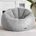 Hobestluk Large Beanbag Chairs for Adults Donut-Shaped Plush Sofa Couch M