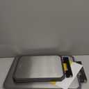 SNOWCLAD Stainless Steel Cutting Board,Double Sided Steel Cutting Board Set for kitchen,Stainless Steel/Wheat straw pp Large for meat,Dishwasher Safe [16 * 11+12 * 8.3 Inch]