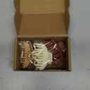 DEEKA 4 PCS Double Row Teeth Hair Claw Clips 2.5" Medium Hair Clips for Thin Hair Small Matte Clips Short Fine Hair Accessories for Women and Girls -Black Brown (4 Count (Pack of 1), Neutral Colors)