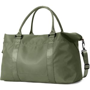 Travel Duffle Bag, Weekender Travel Bag Men Small Gym Bag for Women, Hospital Bag for Labor and Delivery, Overnight Bag Luggage Bag with Trolley Sleeve, Airplane Travel Essentials for Flying(Green)