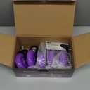 Office Chair Wheels Replacement - Heavy Duty Chair Casters, Rubber Roller Blade Wheels for Carpet and Hardwood Floors Silicon Desk Accessories (Purple)