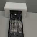 Outdoor Heater for Patio 1500W, 8H Timer, Waterproof, Infrared Electric Patio Heater, 8 Levels Heating for Garage Backyard Black with Dustproof Cover