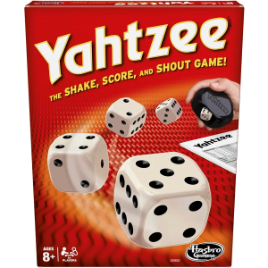 Hasbro Gaming Yahtzee Game, Fast-Playing Dice Games for Kids, Teens, and Adults, Strategy Games, Family Games for Kids, 2 or More Players, Ages 8 and Up