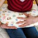 Neutral Summer Beach Nursing Pillow Covers for Boy Girl Surfboard Coconut Seashells Sun Balls Nursery Slipcover for Breastfeeding Pillows Seaside Soft Stretchy Removable Covers for Newborn Infant (One size, Boho)