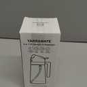 YARRAMATE 16oz/470ml Glass Olive Oil Sprayer for Cooking with Stickers, 2 in 1 Oil Dispenser for Kitchen Gadgets, Food Grade Premium Spray Bottle for Salad, Frying, BBQ (Creamy White)