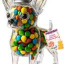 Chihuahua Candy Jar, Cute Airtight Dog Snack Container for Cookies, Candy, Coffee Pods, Pet Treat Jar, Cookie Jar with Lid, Large Animal Shaped Food Storage Kitchen Canister, Pet Lovers Gift
