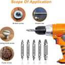 Gifts for Men,THOSAF Damage Screw Extractor Set,Fathers Day Gifts for Dad from Daughter Son,Mens Gifts for Dad,Husband,Stripped Screws Bolt Drill Bit Tools for Easy Removal of Rusty Broken Screw