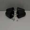 M10-1.5 Metric Thread Bolts Plastic Furniture Legs 4 Inch Black Round Tapered Sofa Feet with T-Nuts - Couch Feet Replacement - Couch Legs Set of 4