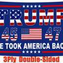 NASIAN 3 Ply Patriotic Ameican Flags 3x5 Ft Outdoor We Took America Back Flags for Outside Yard Garden House Decorations Banner