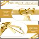 Tioncy Gold Bow Hooks Coat Rack Wall Mounted Gold Metal 5 Hook Bow Wall Decorations Nursery Bedroom Bathroom Coquette Living Room Decor for Hanging Coats Hats Towels Robes Purses Bags Keys