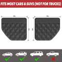 Surfcabin Dog Car Door Protector 20% Larger Design for Sedans, Family Cars and Small SUVS, 2 Packs Thickened PU Material Waterproof Door Panel Covers, Protects Doors from Dog Scratching