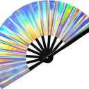 3 x Boots on The Ground Hand Fan,Boots on The Ground Fan,Clap Fans For Line Dancing,Large Folding Hand Fan,Party,Dance Enthusiasts Gift(001) (white)