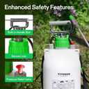 VIVOSUN 1 Gal/4L Pump Sprayer, Garden Water Sprayer for Plants, Weeds & Lawn Care, with 3 Nozzles, 50'' Long Hose & Pressure Relief Valve