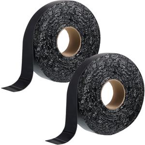 Fabbay 2 Rolls 1.97 Inch Asphalt Crack Filler Tape Asphalt Tape for Driveway Repair Joint and Crack Sealer for Tarmac Parking Lot Roof Cement Road, 50 Feet Each Roll, 2.5 mm Thick