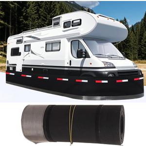 RV Skirting, Easy Installation 360-Degree Mobile Home Skirting with Stainless Steel Mesh, Convenient Storage All-Season Car Skirt for Trailers Motorhomes 5th Wheels (2.6ft/0.8m, 65.6ft/20m)