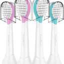 Kids Replacement Heads for Philips Sonicare: 3+ Years Old Children Soft Electric Toothbrush Compact Child Brush Head for Boys Girls, Blue 4 Pack