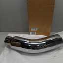 Universal 4 to 6 Inch Exhaust Elbow with Clamp, Chrome & Black Spraying Diesel Exhaust Tip for Trucks and Cars