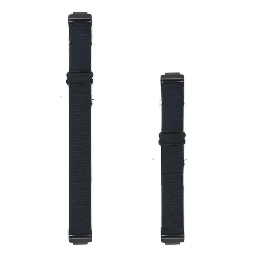 Adjustable Elastic Wrist/Ankle Band for Fitbit Inspire 3/2/1/HR Activity Tracker, Stretchy Band for Men and Women (Black)