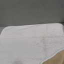 Geometric Jacquard Plush Warm Sofa Couch Cover, Soft Funny Fuzzy Couch Covers, Non Slip Sectional Sofa Slipcover, Cozy Washable Furniture Protector for Kids, Pets (Beige White, 28"x 28")