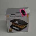 Toastmaster,Makes 2 Square Waffles,Nonstick Cooking Plates,Power/Ready Lights