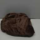 H.VERSAILTEX Real Velvet Plush 1 Piece Form Fit Stretch Rectangle Folding Storage Covers Ottoman Slipcovers Removable Footstool Protect Footrest Covers Elastic Bottom, Machine Washable(Large, Camel)