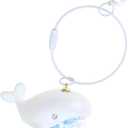 Whale Keychain Marine Life Animal Keychains for Car Bag Keyring Personality Key Chain Charm Jewelry Valentines Day Gift (White)