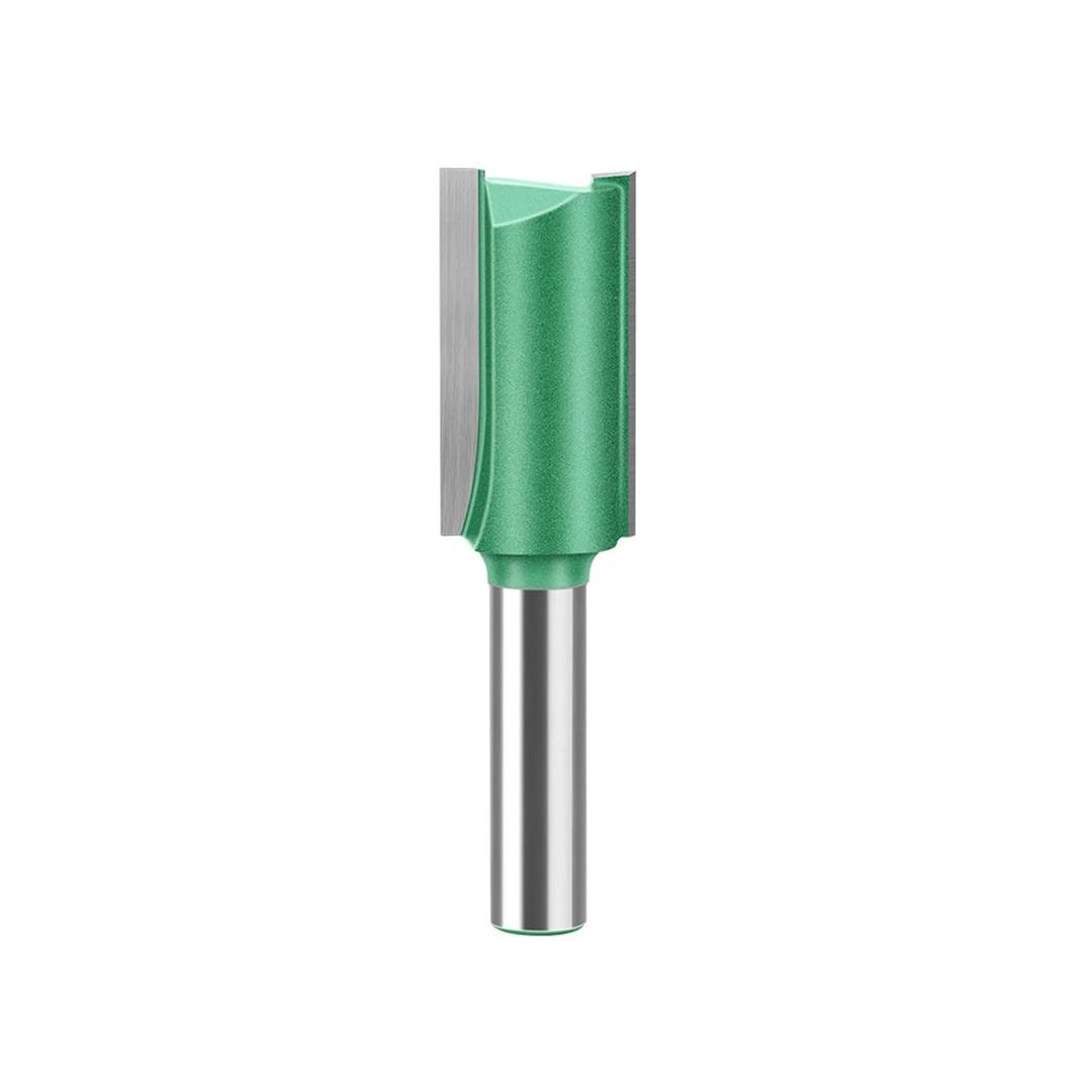 Straight Router Bit 8mm Shank,Double Flute Woodworking Milling Cutter Router Bits 17mm Cut Diameter 30mm Cut Length Cutting Trimming Cutter Routing Bits (8X17X30)