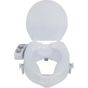Drive Medical PreserveTech Raised Toilet Seat with Bidet (Ambient Water) Toilet Seat Riser, Elevated Toilet Seats for Seniors and Adults, Toilet Seat Bidet, Toilet Seat Elevator with Bidet Sprayer