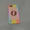 MARKILL Compatible with iPhone Se3/iPhone Se2,iPhone 6/6S Case,iPhone7/iPhone8 Case 4.7 Inch with Ring Stand, Heavy-Duty Military Grade Shockproof Cover (Rainbow Pink)