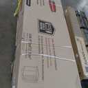 Rubbermaid Medium Vertical Resin Outdoor Storage Shed With Floor (5 x 4 Ft), Weather Resistant, Brown, Organization for Home/Backyard/Pool/Garden/Lawn Tools