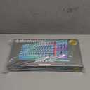 SteelSeries Apex 3 TKL Aqua RGB Gaming Keyboard  Tenkeyless Compact Form Factor  8-Zone RGB Illumination  Water and Dust Resistant  Whisper-Quiet Gaming Switch