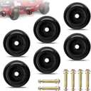Set of 6 Lawn Mower Anti Scalp Deck Wheel Kit Compatible with Exmark Bad Boy Lawn-Boy Toro Husqvarna Bunton Ferris Replace# 1716353, 103-3168, 1-603299, 022-5234-98, 1-603299, 1-603299, PL7540