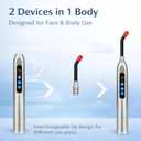 MCJ Cold Sore Light Therapy Device Canker Sore Treatment, Fever Blister & Mouth Ulcer Relief with Silver Tip (Face/Nose) (Silver)