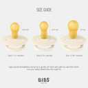 Bibs Pacifiers Color Collection, Set of 2 BPA-Free Latex Pacifiers Made in Europe, Round Nipple Baby Pacifier.