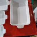 MALACASA Casserole Dishes for Oven, Porcelain Baking Dishes, Ceramic Bakeware Sets of 4, Rectangular Lasagna Pans Deep with Handles for Baking Cake Kitchen, White (9.4"/11.1"/12.2"/14.7"), Series