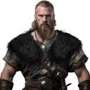 Male Viking Fur Shawl Costume-Medieval Male Fur Shoulder Wrap for Renaissance (Black)