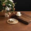 3 x Candle Holders for Pillar Candles, Tealight Candle Holder, Candle Stand, Ceramic Candle Plate Tray, Candle Holder Decor for Dinning, Party, Wedding, Birthday, Anniversary Decorations, 1pack (Camel)