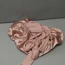 YANIBEST Silk Bonnet for Sleeping Women Adjustable Double Layer Satin Bonnet Reduce Friction Prevent Frizz Natural Curly Hair (Large, Blush Pink)